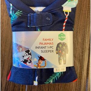 Unisex Disney Christmas infant sleeper/pajamas
